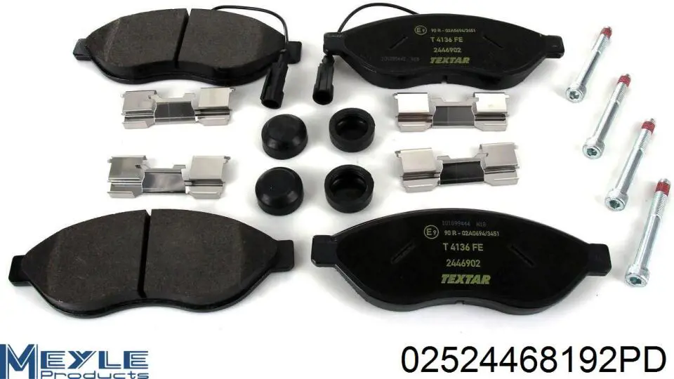 Гальмівні колодки Meyle 02524468192PD ціна, від 33.26 USD