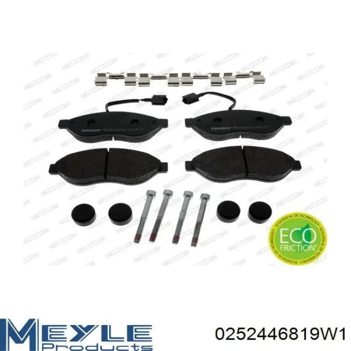 0252446819W1 Meyle Передні гальмівні колодки