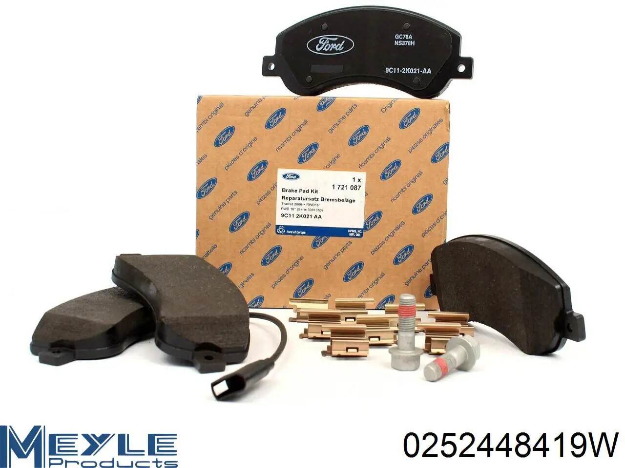 Гальмівні колодки Meyle 0252448419W ціна, від 31.85 USD
