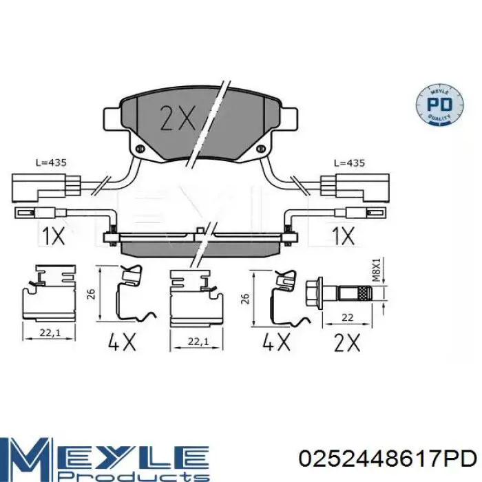 Купити T206665 Ford Задні колодки