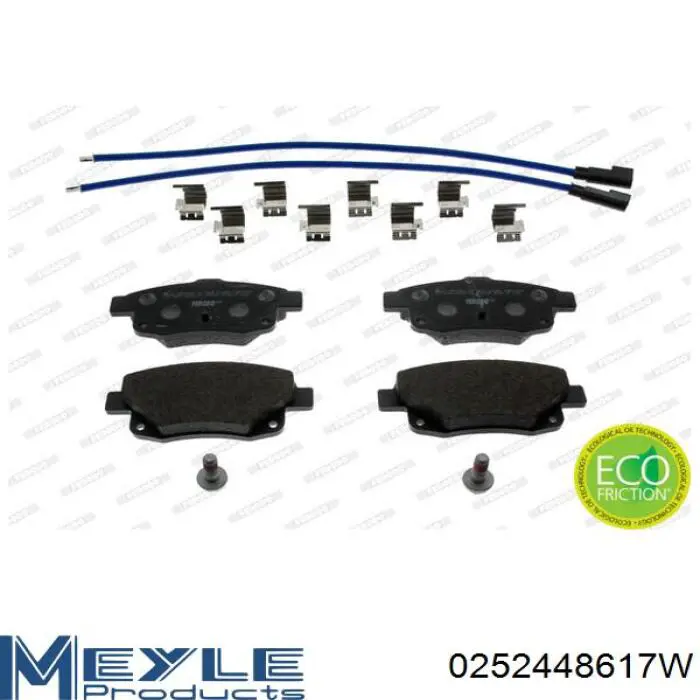 Задні дискові колодки Meyle 0252448617W