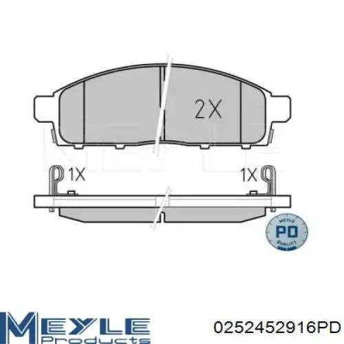 Передні тормозні колодки GK0639 CTR