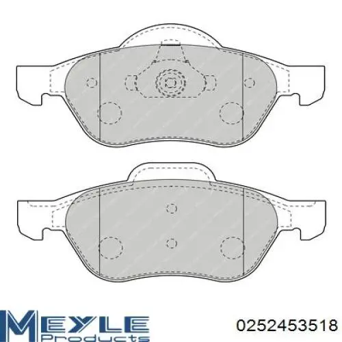 Гальмівні колодки Renault (RVI) 7711130086 ціна, від 31.37 USD