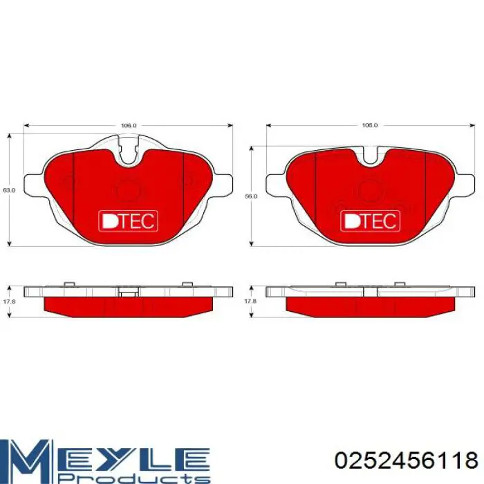 Задні гальмівні колодки Power Stop NXE1473 ціна, від 51.30 USD