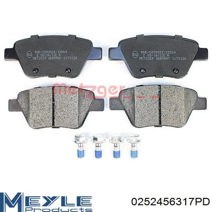Задні дискові колодки Meyle 0252456317PD