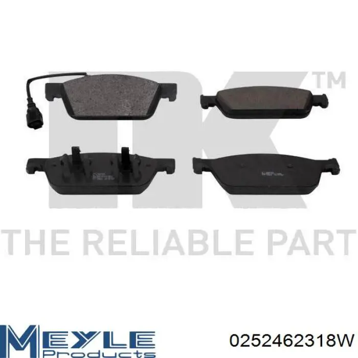 Купити 0252462318W Meyle Колодки гальмівні передні, дискові