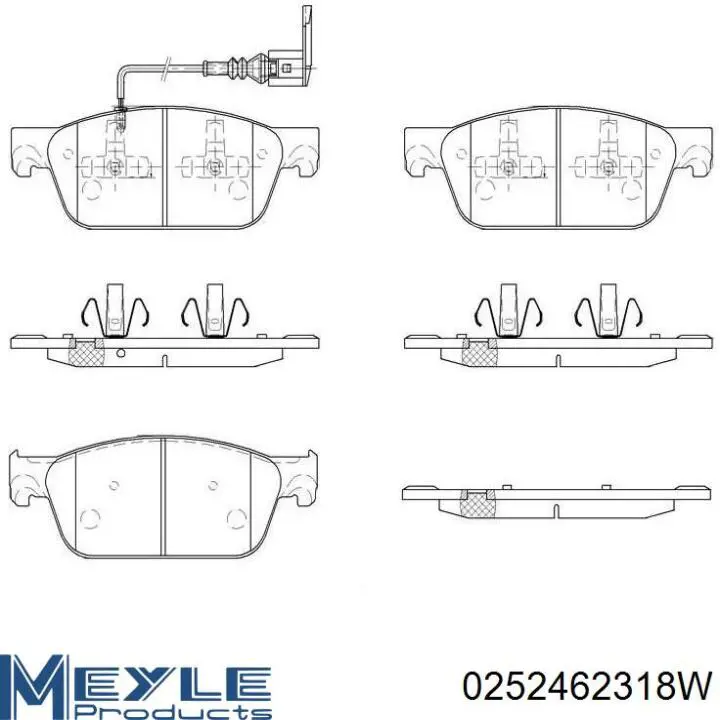 Тормозні колодки Meyle 0252462318W