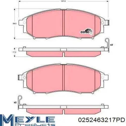 Передні тормозні колодки GH412606 GH