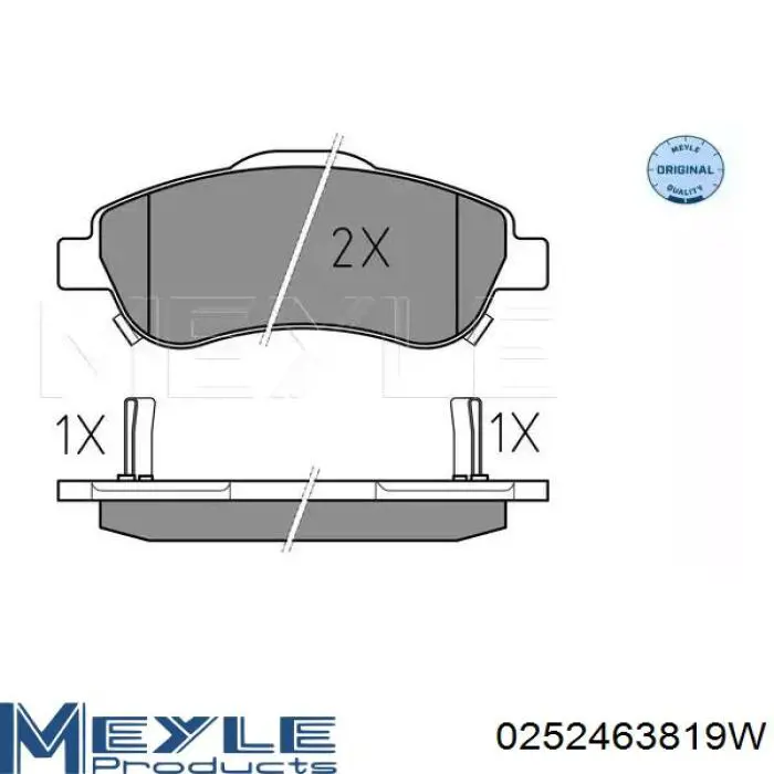 Гальмівні колодки ASM FR254612 ціна, від 22.55 USD