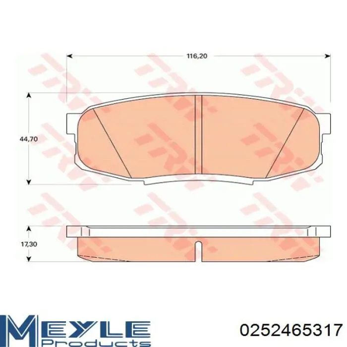 Задні гальмівні колодки AND 39698037 ціна, від 7.66 USD