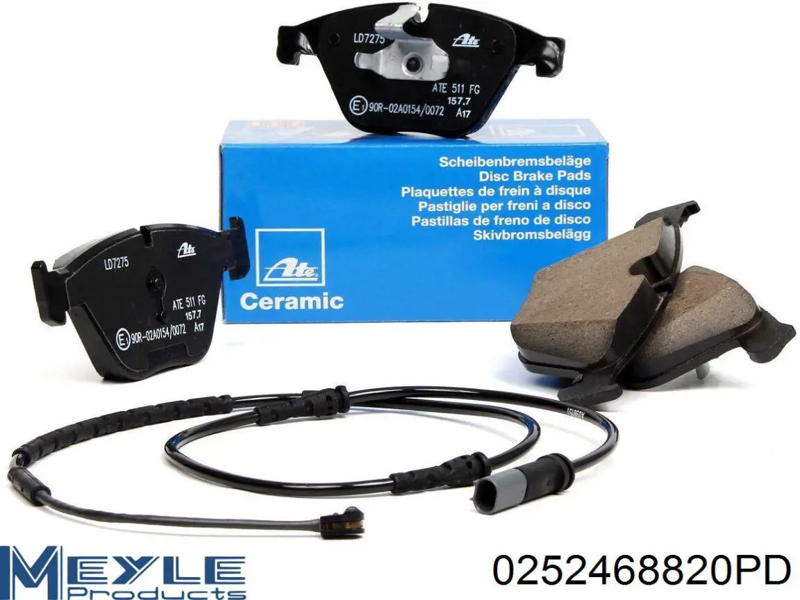 Гальмівні колодки Meyle 0252468820PD ціна, від 56.10 USD