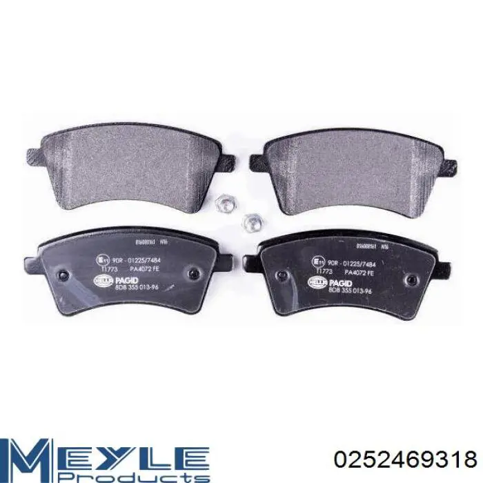 Купити 0252469318 Meyle Колодки гальмівні передні, дискові