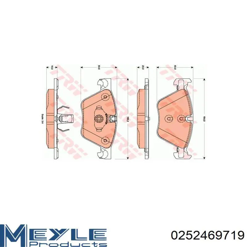 161504 Power Stop Передні гальмівні колодки