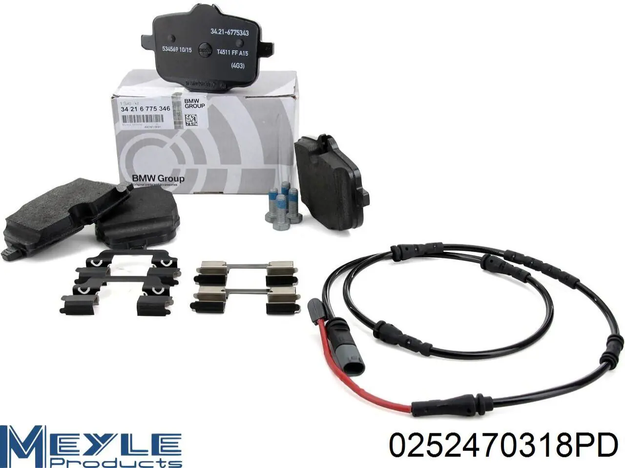 Задні гальмівні колодки Meyle 0252470318PD ціна, від 51.70 USD