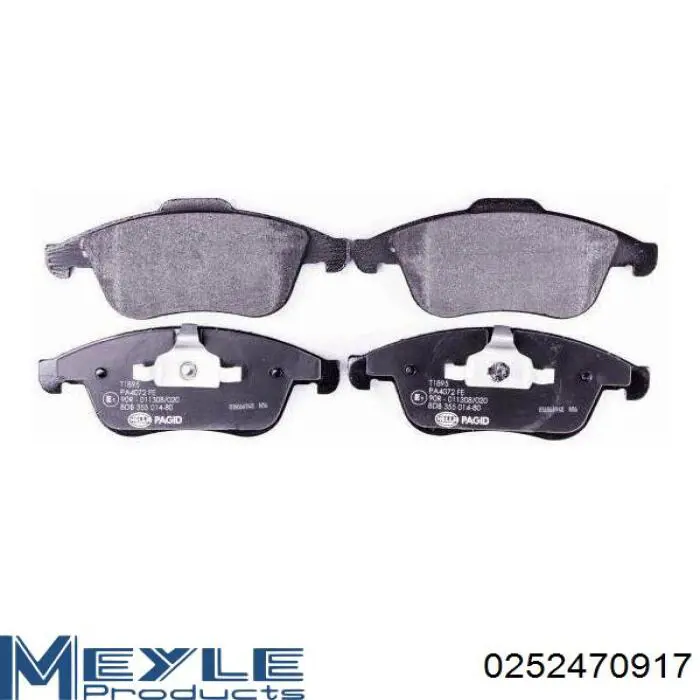 Гальмівні колодки Meyle 0252470917 ціна, від 32.00 USD