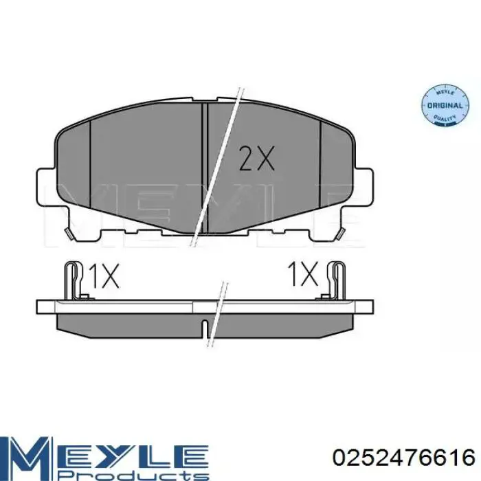 Передні тормозні колодки QF0856S Q-top