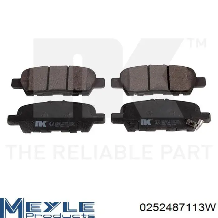 Задні дискові колодки Meyle 0252487113W