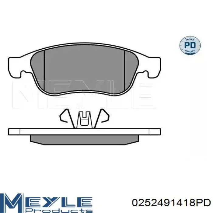 Купити 0252491418PD Meyle Колодки гальмівні передні, дискові