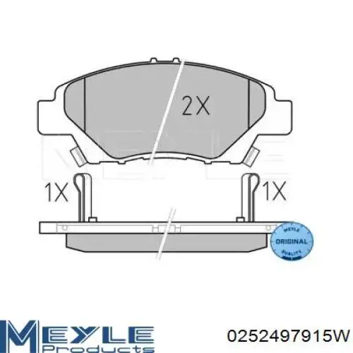 Передні тормозні колодки T2111066 Toko cars
