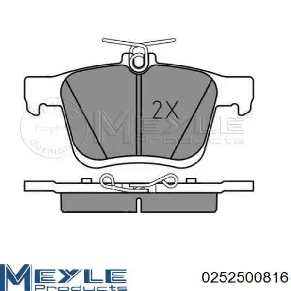 Задні гальмівні колодки 161761 Power Stop