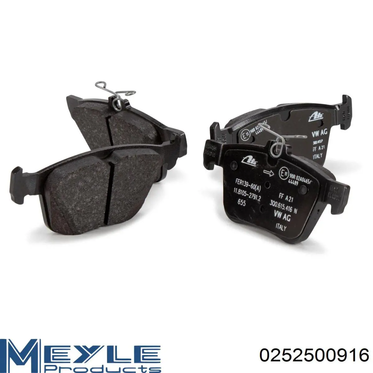 Купити 0252500916 Meyle Задні колодки