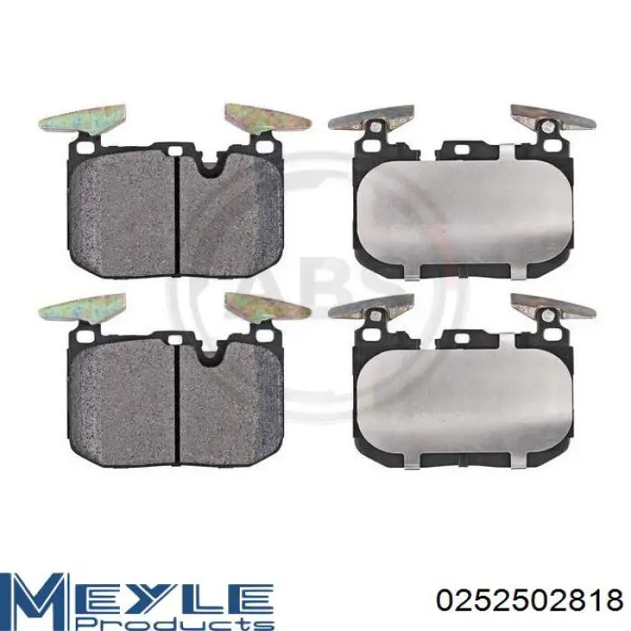 0252502818 Meyle Передні гальмівні колодки