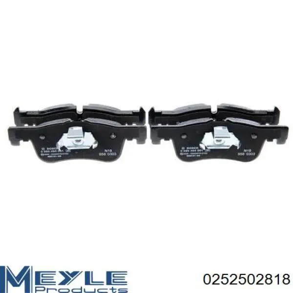 Гальмівні колодки Meyle 0252502818 ціна, від 52.08 USD