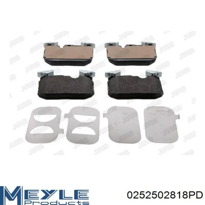 Тормозні колодки Meyle 0252502818PD
