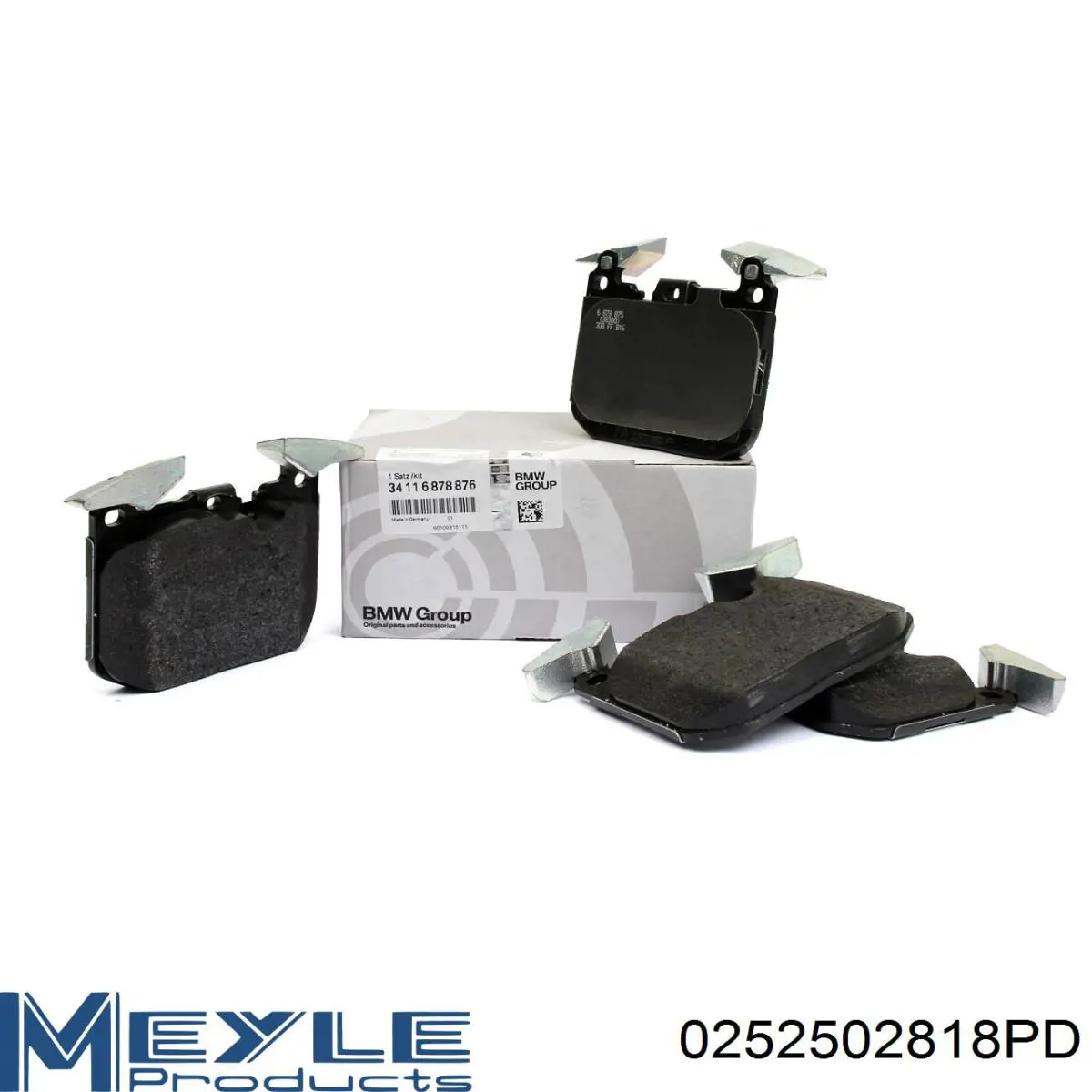 Гальмівні колодки Meyle 0252502818PD ціна, від 77.22 USD