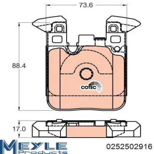 Купити 161656 Power Stop Задні колодки