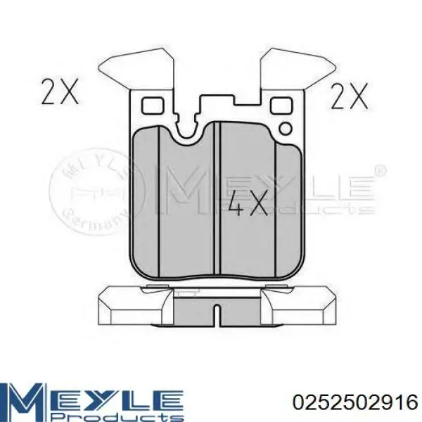 Задні гальмівні колодки 161656 Power Stop