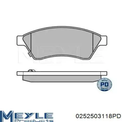 Передні тормозні колодки D296E Dafmi