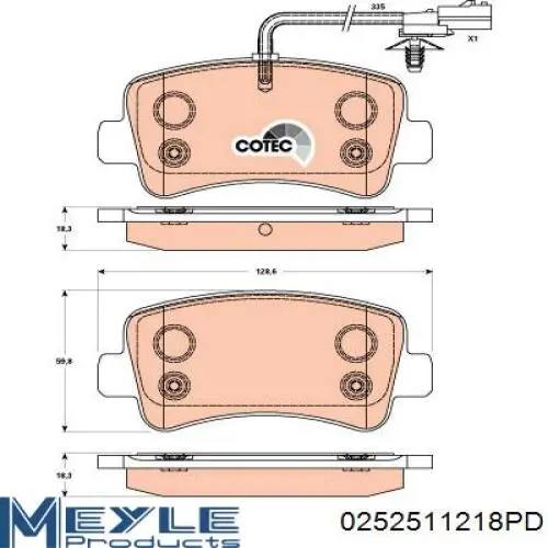 Задні дискові колодки Tomex TX1648