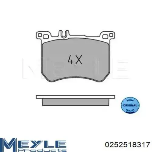 Передні тормозні колодки A0064209720 Mercedes