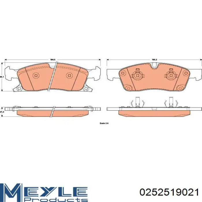 Купити 161629 Power Stop Колодки гальмівні передні, дискові