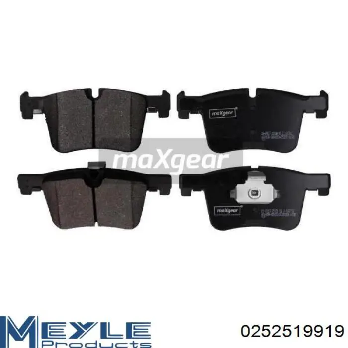 Гальмівні колодки Meyle 0252519919 ціна, від 35.32 USD