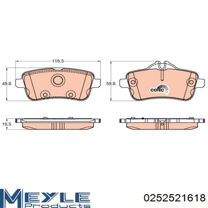 Задні гальмівні колодки Hi-q SP1909 ціна, від 30.45 USD