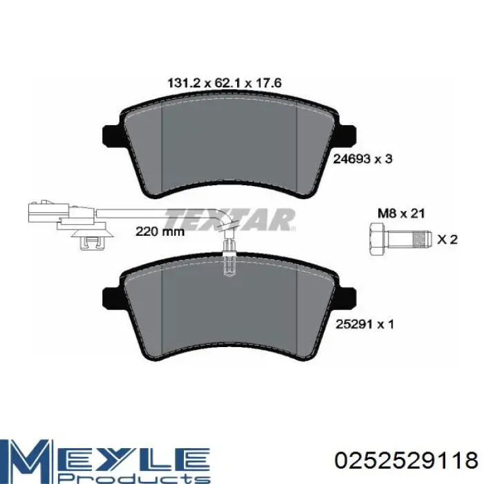 Купити 410605649 Renault (RVI) Колодки гальмівні передні, дискові