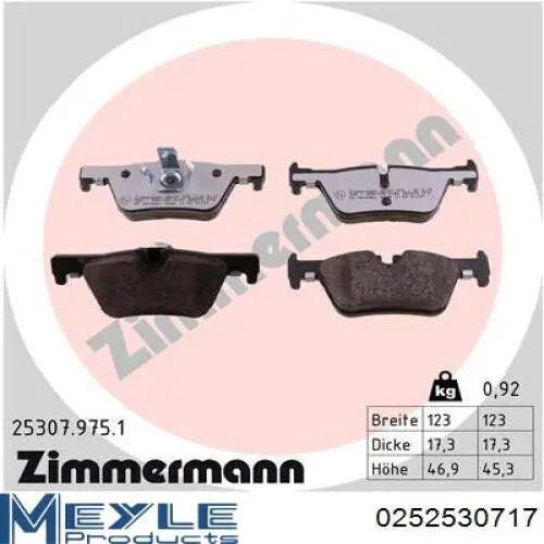 Задні гальмівні колодки Blue Print ADB114222 ціна, від 34.16 USD