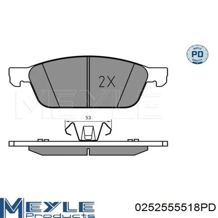 Гальмівні колодки Ford BV6Z2001G ціна, від 37.44 USD