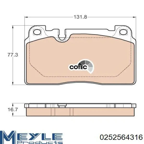 Купити 161663 Power Stop Колодки гальмівні передні, дискові