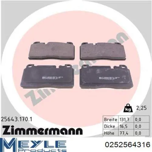 Передні тормозні колодки 986494702 Bosch