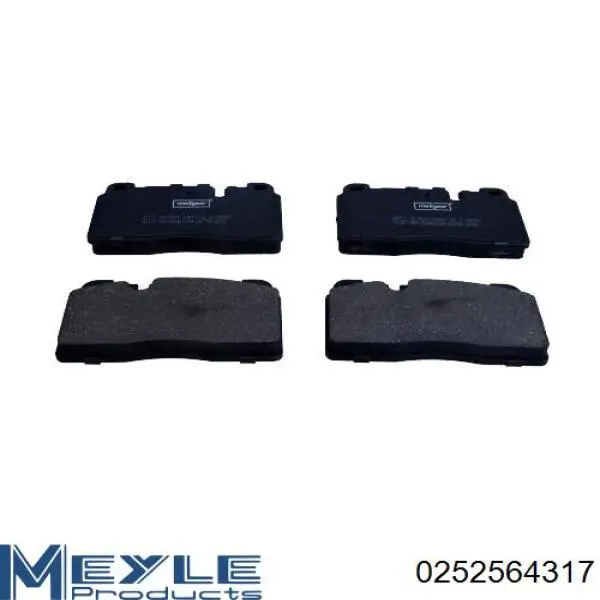 Гальмівні колодки Meyle 0252564317 ціна, від 51.41 USD