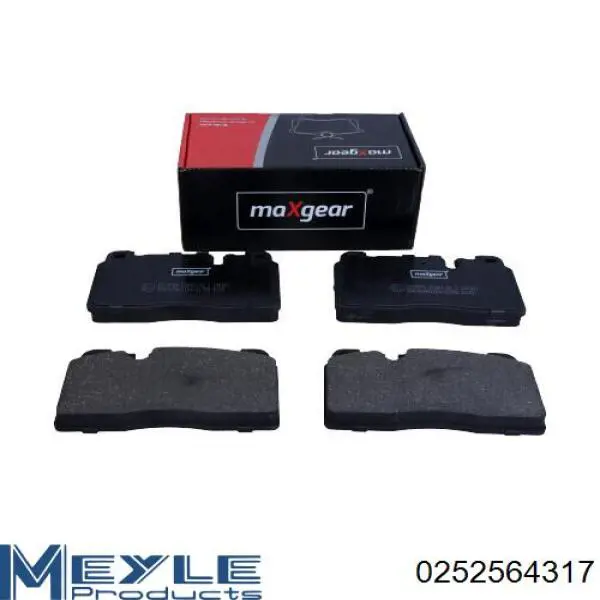 Купити 0252564317 Meyle Колодки гальмівні передні, дискові