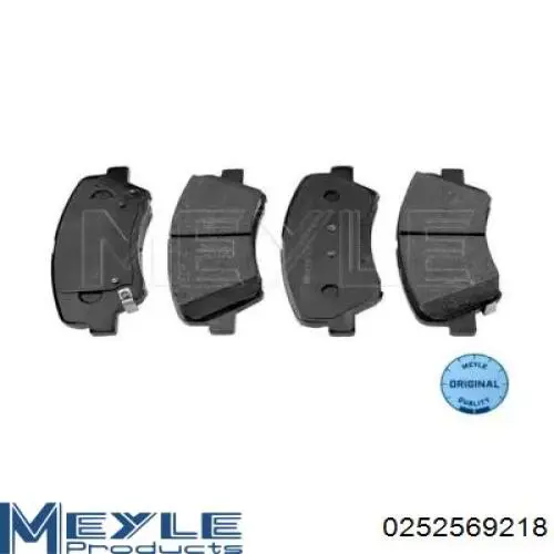 Гальмівні колодки Meyle 0252569218 ціна, від 26.98 USD