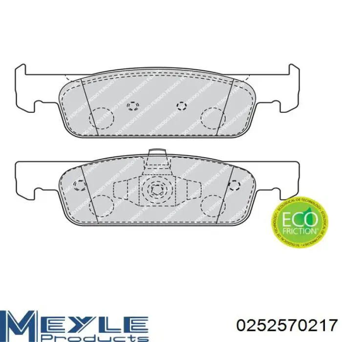 C1R046ABEP ABE Передні гальмівні колодки