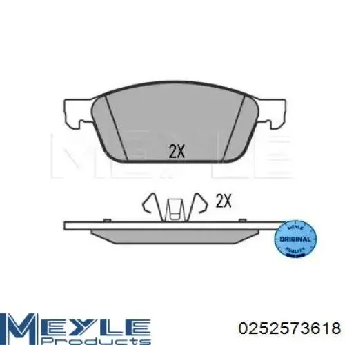 Гальмівні колодки Ford BRF1556 ціна, від 32.09 USD