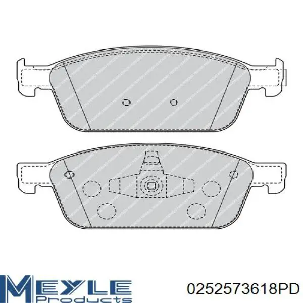Купити 0252573618PD Meyle Колодки гальмівні передні, дискові
