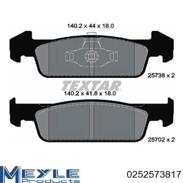 Купити RD25702STD Rider Колодки гальмівні передні, дискові