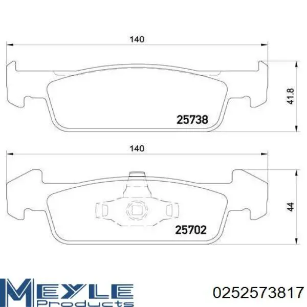 Гальмівні колодки Raiso RP2018 ціна, від 12.34 USD